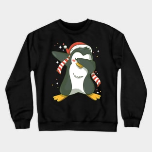 Cute Dabbing Penguin Dab Dance Christmas T-Shirt Crewneck Sweatshirt
